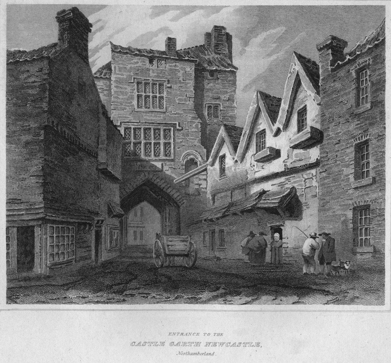 مدخل القلعة Garth Newcastle ، نورثمبرلاند ، 1814 بواسطة جون جريج