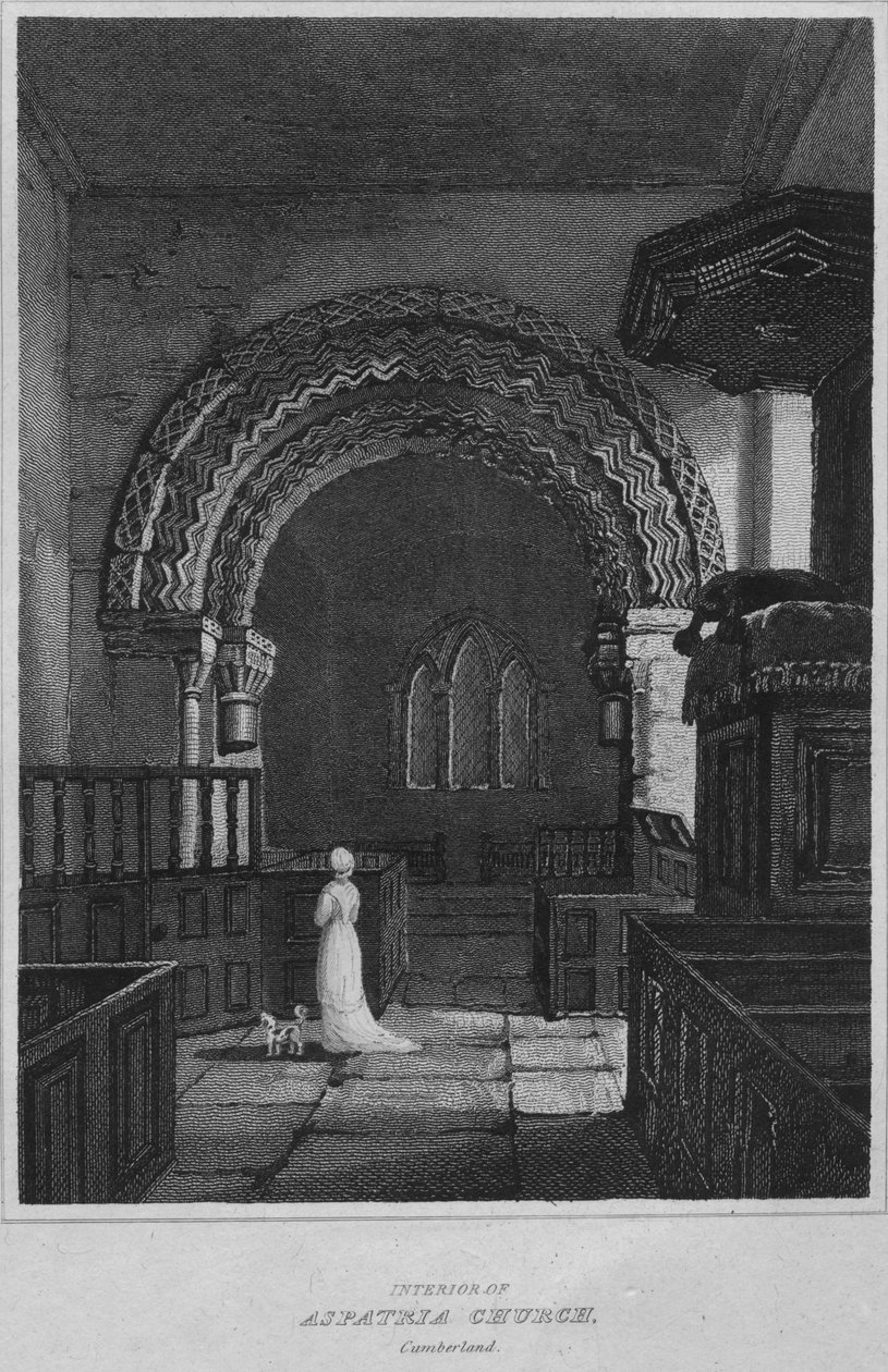 داخل كنيسة Aspatria ، كمبرلاند ، 1814 بواسطة جون جريج