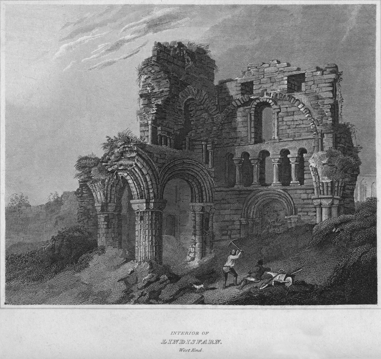 الداخلية من Lindisfarn. ويست إند ، 1814 بواسطة جون جريج