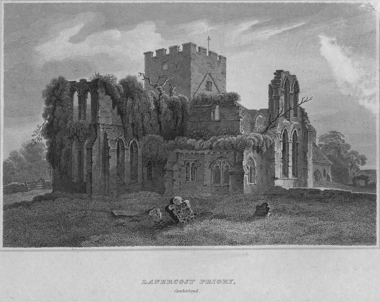 Lanercost Priory ، كمبرلاند ، 1814 بواسطة جون جريج
