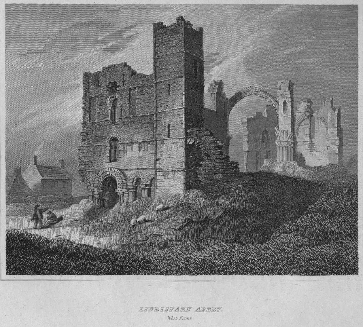 دير Lindisfarne. الجبهة الغربية ، 1814 بواسطة جون جريج