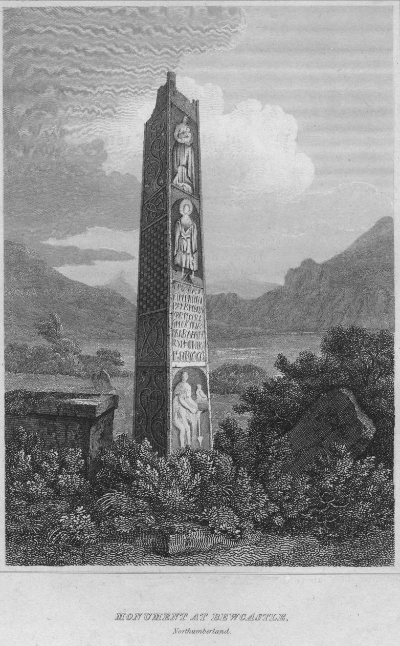 النصب التذكاري في Bewcastle. نورثامبرلاند ، 1814 بواسطة جون جريج