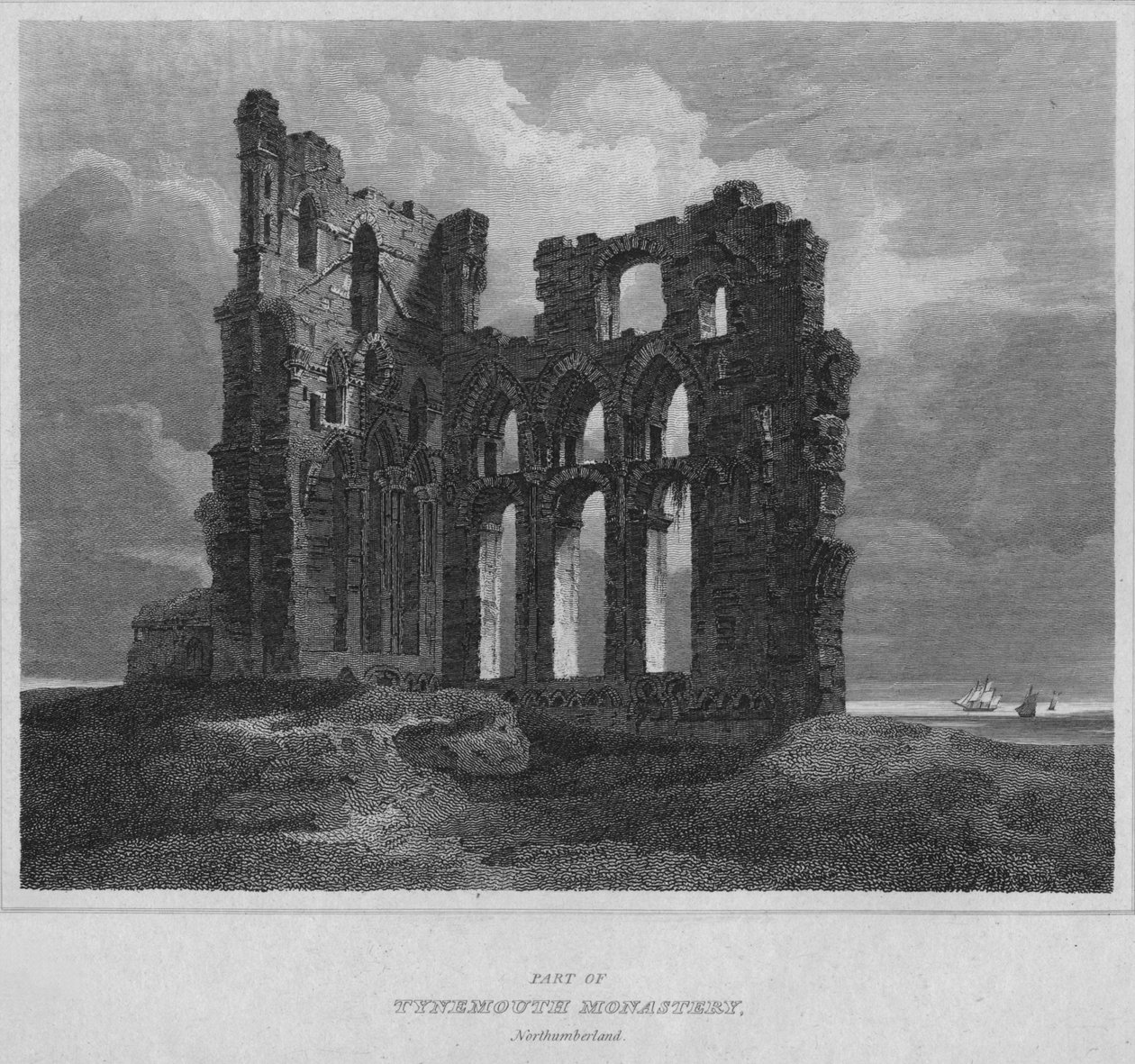 جزء من دير تاينماوث. نورثامبرلاند ، 1814 بواسطة جون جريج