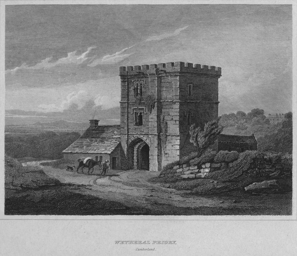 ويثيرال بريوري ، كمبرلاند ، 1814 بواسطة جون جريج