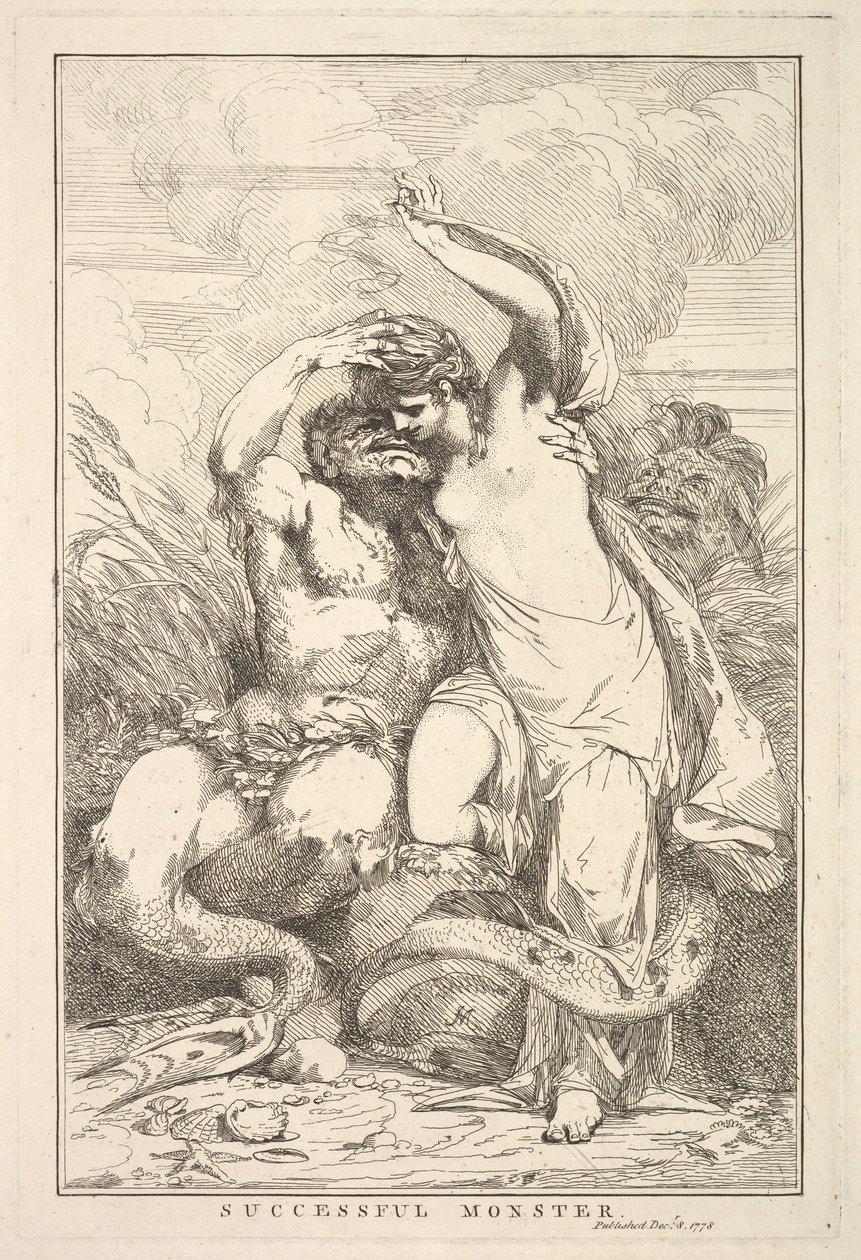 وحش ناجح من خمسة عشر Etchings مخصصة للسير جوشوا رينولدز ، 8 ديسمبر 1778. بواسطة جون هاميلتون مورتيمر