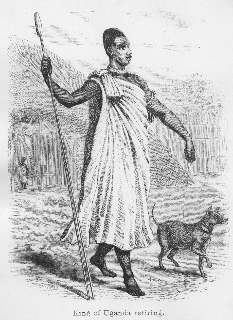 تقاعد ملك أوغندا ، من "مجلة اكتشاف مصدر النيل" ، 1864 بواسطة جون هانينج سبيك