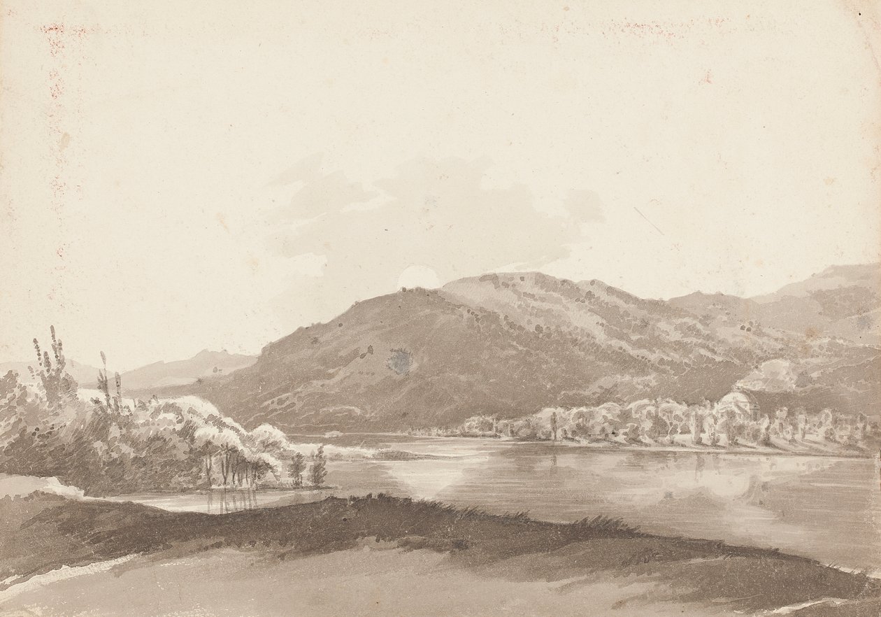 السيد Curwen&39;s Grecian Lodge ، بحيرة Windermere (مرحاض على ورق) بواسطة جون هاردن
