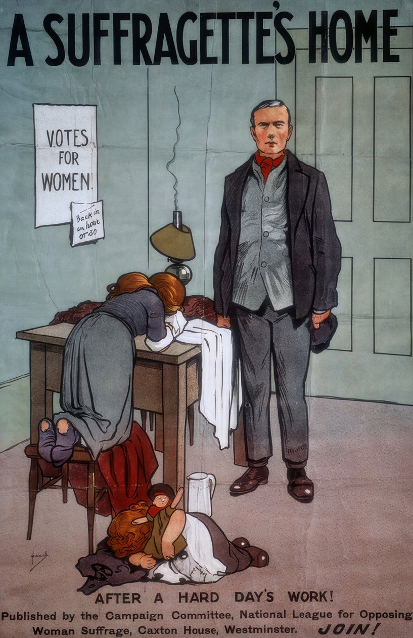 صفحة Suffragettes الرئيسية - J. Hassall - Poster ، القرن العشرين بواسطة جون هاسال