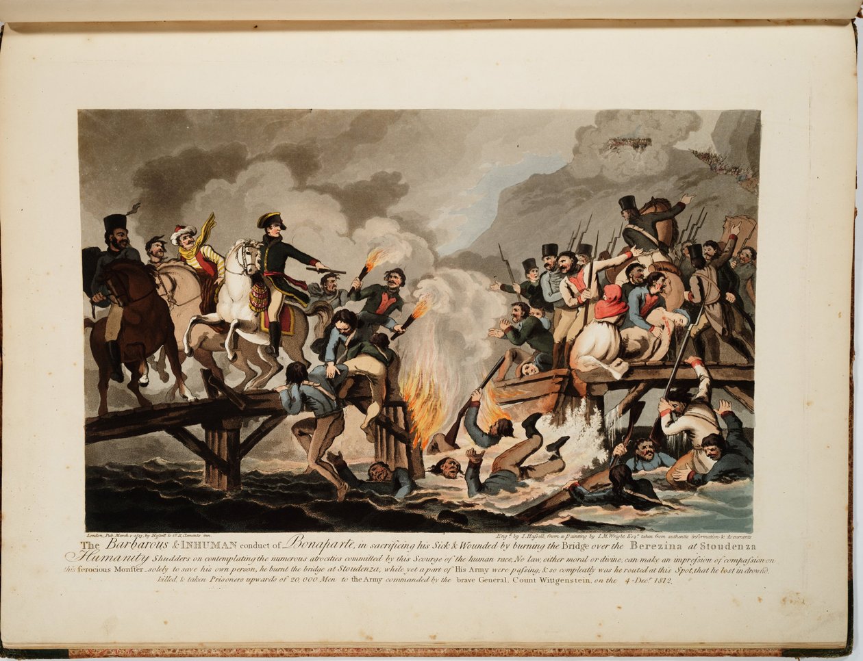 الجيش الفرنسي يعبر Berezina في نوفمبر 1812 ، 1813 بواسطة جون هاسل