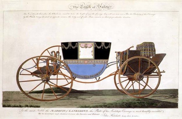 مدرب السلامة في Marquis of Landsdown ، اخترع وحصل على براءة اختراع من قبل الفنان Longacre ، لندن (نقش) بواسطة جون هاتشيت
