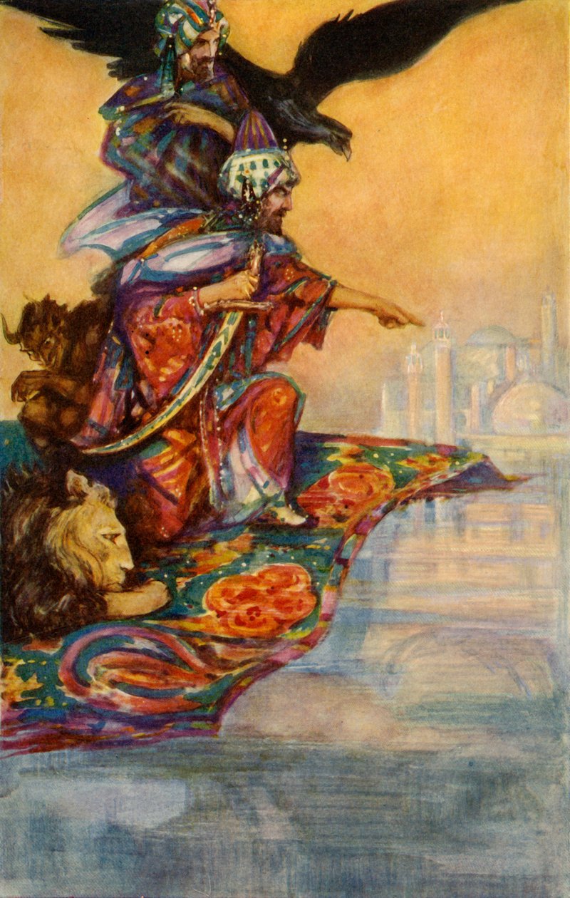 سليمان يراقب القصر الغامض 1928. بواسطة جون هنري Amshewitz