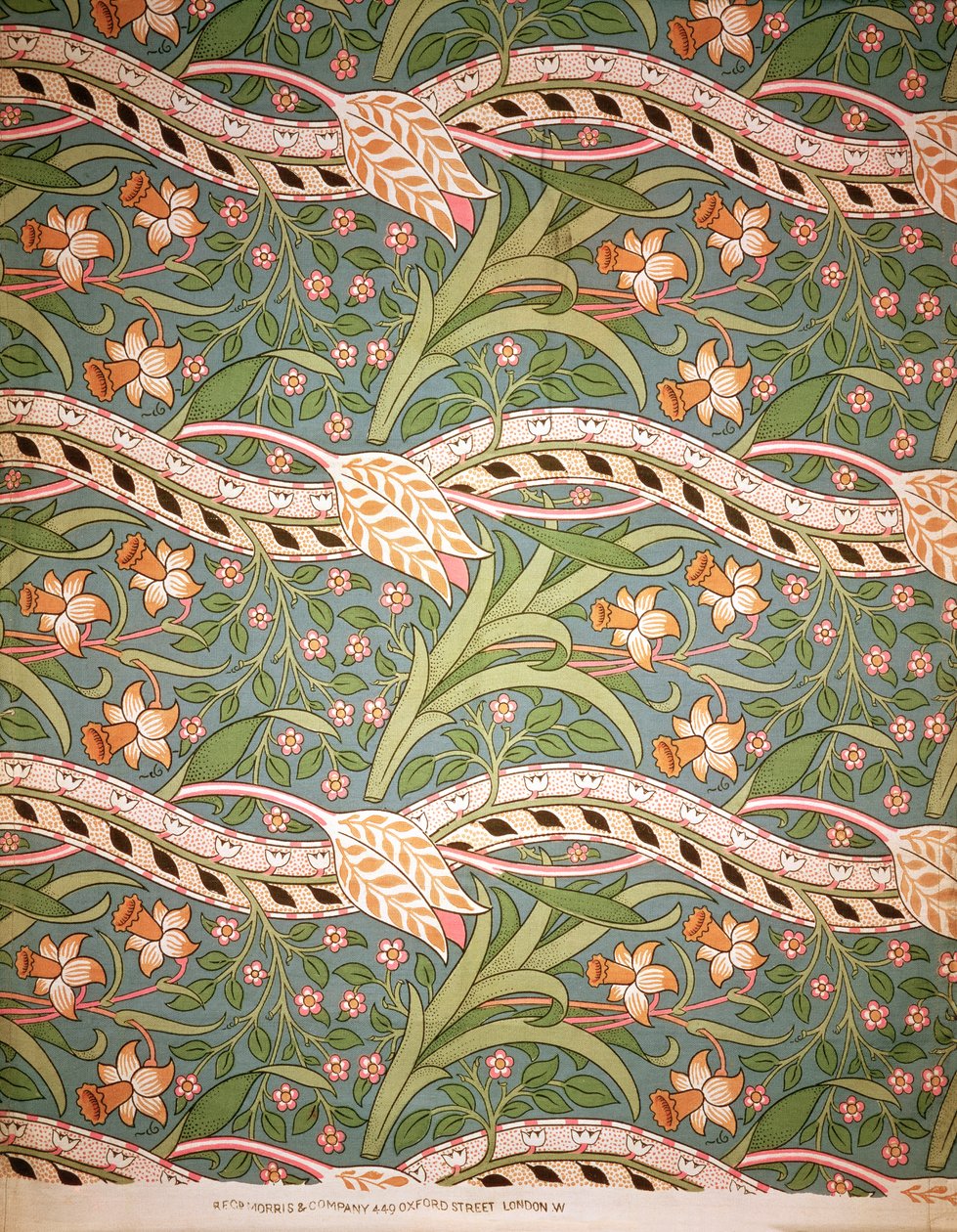Daffodil Chintz ، 1875 (قطن مطبوع) بواسطة جون هنري ديرل