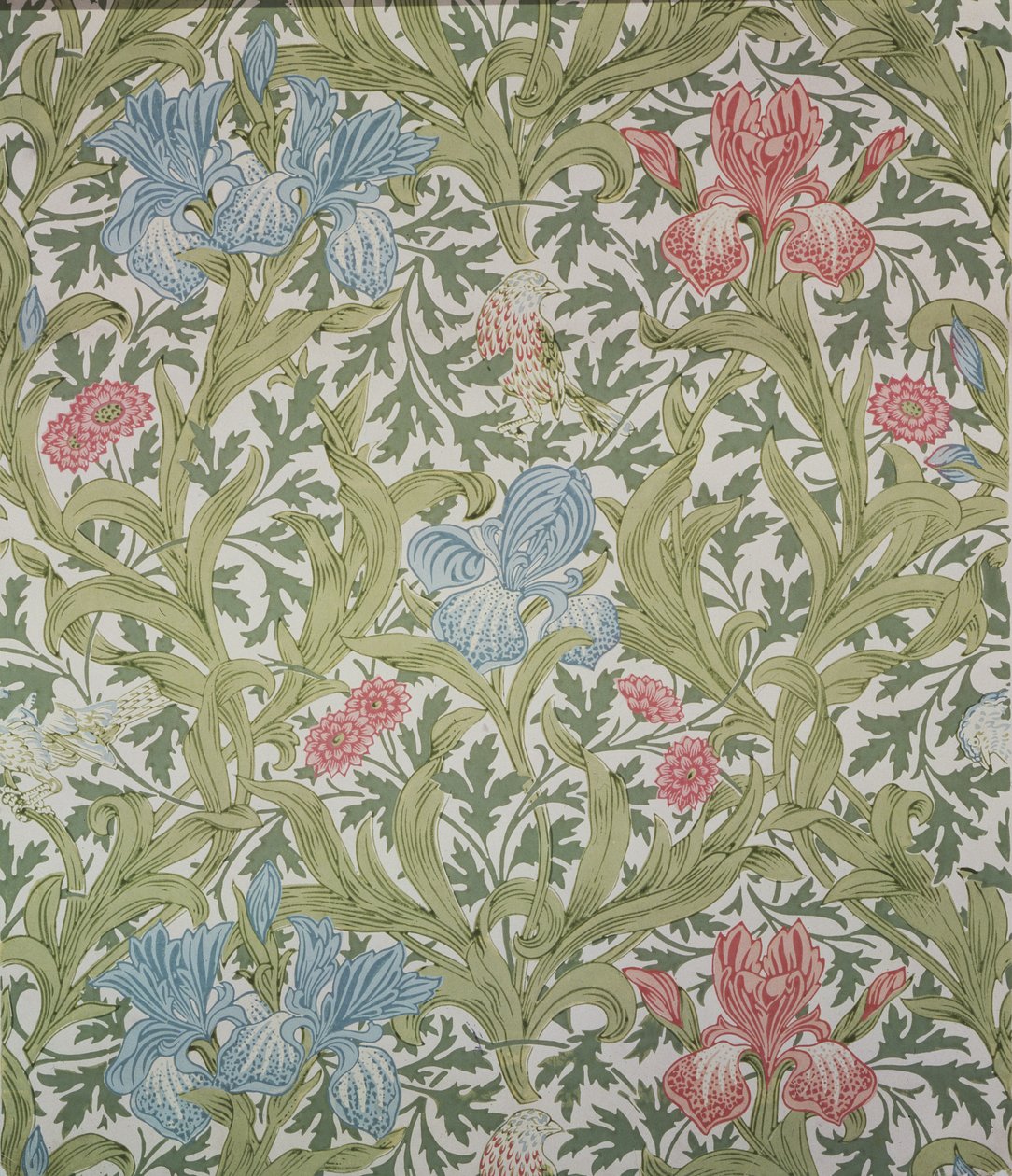 خلفية Iris ، التي صممها John Henry Dearle (1860-1932) لشركة Morris und Company ، 1902 بواسطة جون هنري ديرل