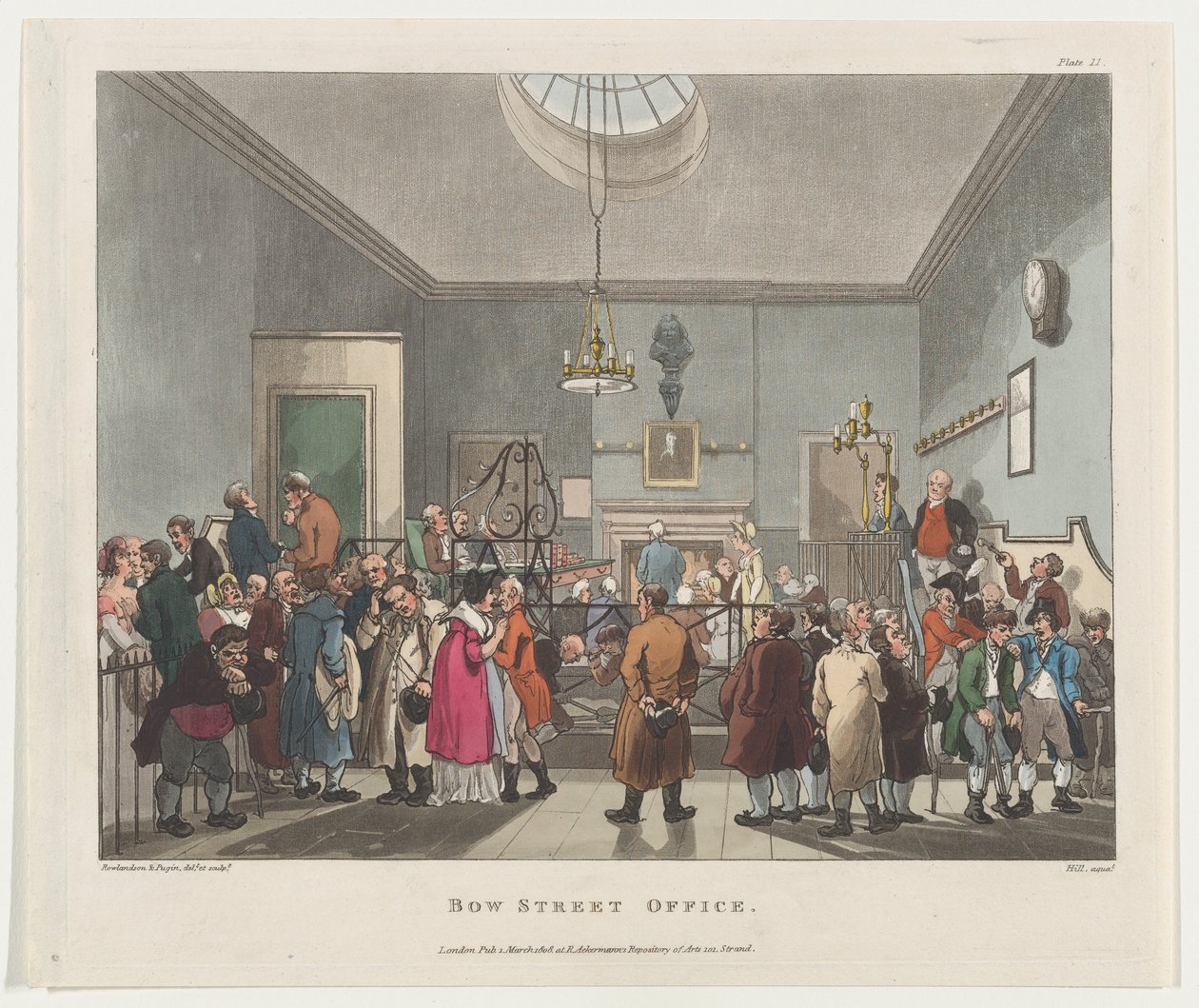 مكتب Bow Street ، 1 مارس 1808 ، 1 مارس 1808. بواسطة جون هيل