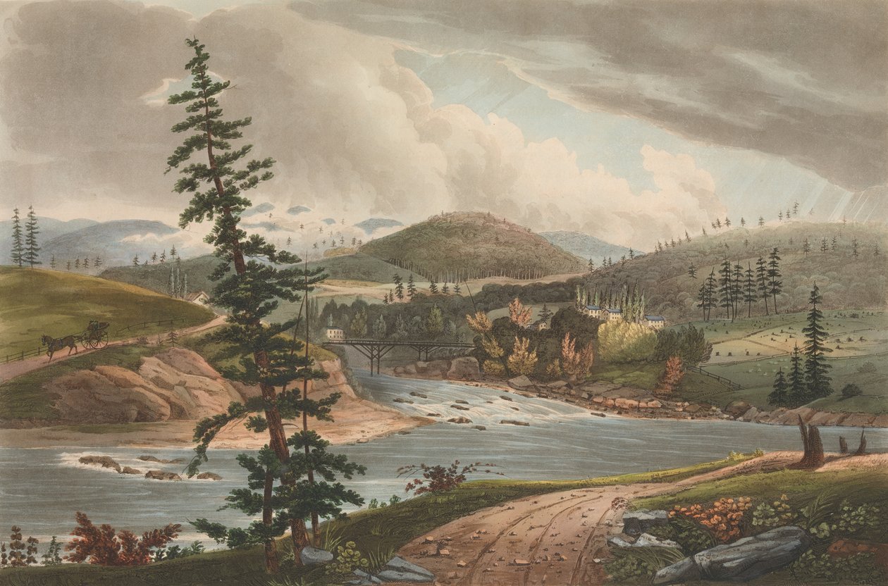 ملتقى نهري Sacandaga و Hudson رقم 2 بمحفظة نهر هدسون ، 1821-1822. بواسطة جون هيل