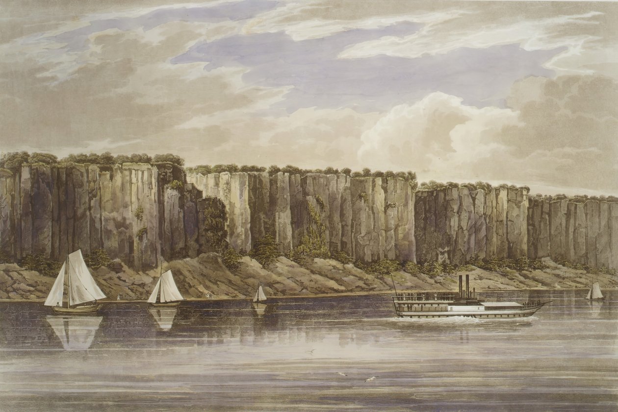 Palisades رقم 19 ، محفظة نهر هدسون ، 1823-24. بواسطة جون هيل