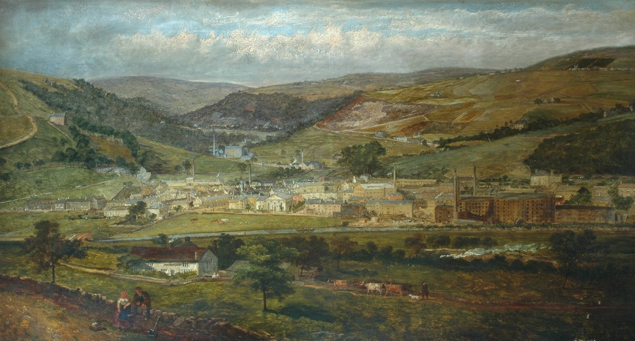 جسر هيبدن من بالاس هاوس ، فيرفيلد ، 1869 بواسطة جون هولاند