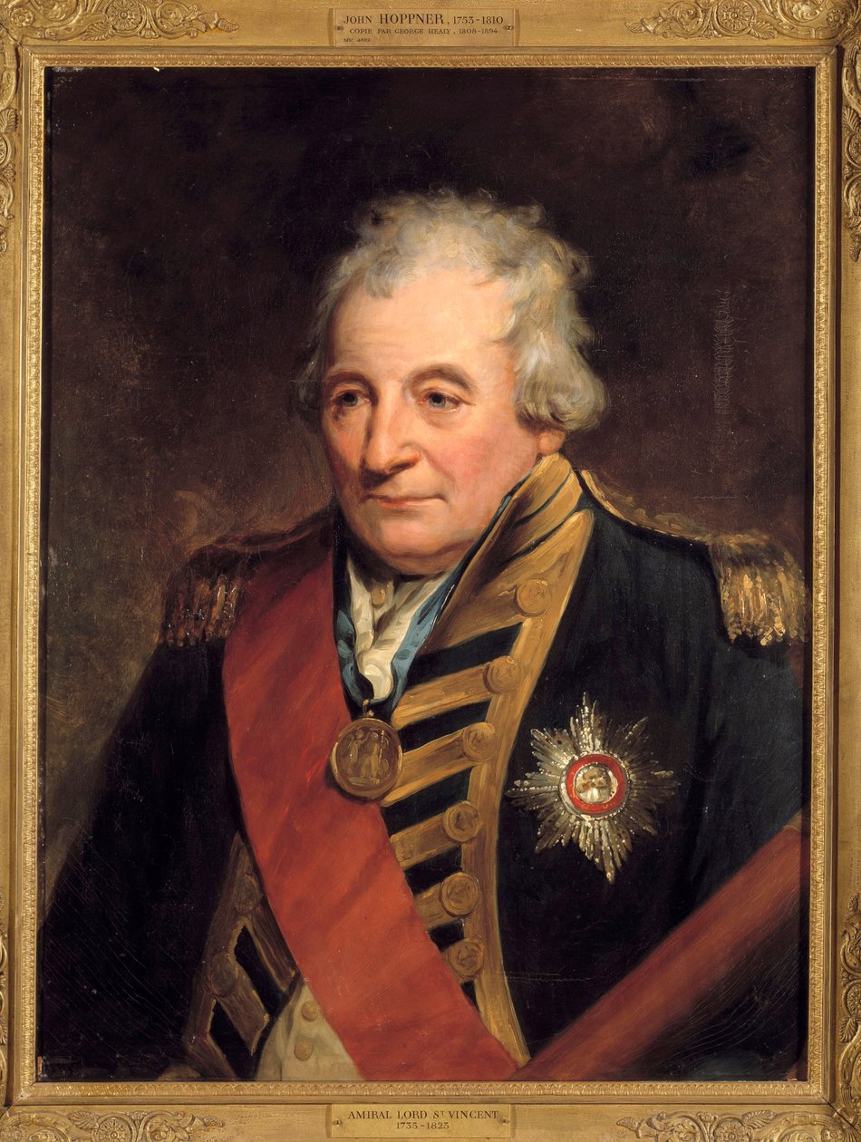 صورة جون جيرفيس ، إيرل سانت فنسنت (1735-1823) أميرال اللورد الأول للأدميرال لوحة جون هوبنر (1758-1810) بواسطة جون هوبنر