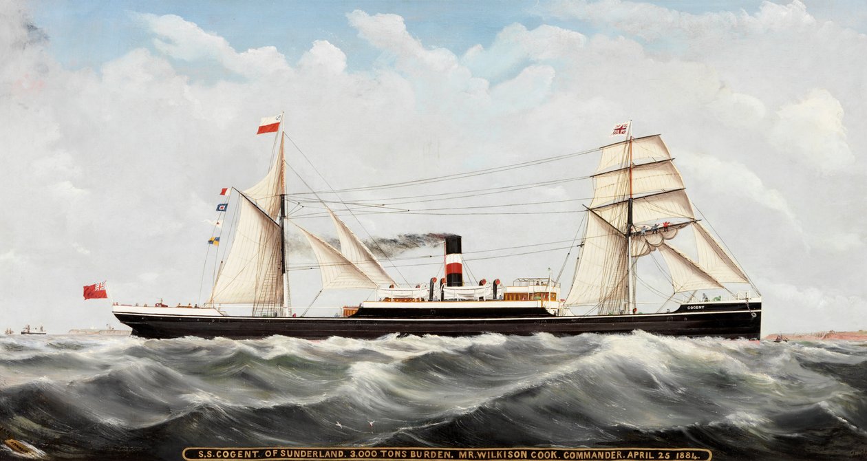 SS Cogent &39;من سندرلاند ، 1884-85 بواسطة جون هدسون