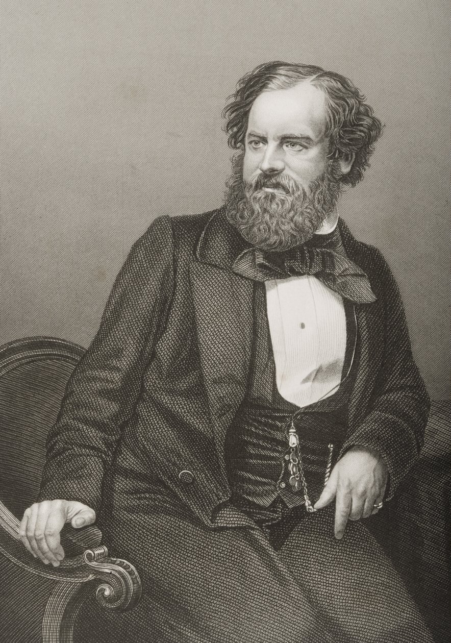 ألبرت سميث (1816--1860) محفور بواسطة DJ Pound من صورة فوتوغرافية ، من "غرفة الرسم للشخصيات البارزة ، المجلد 2" ، نُشر في لندن ، 1860 (النقش) بواسطة جون جابيز إدوين بيزلي مايال