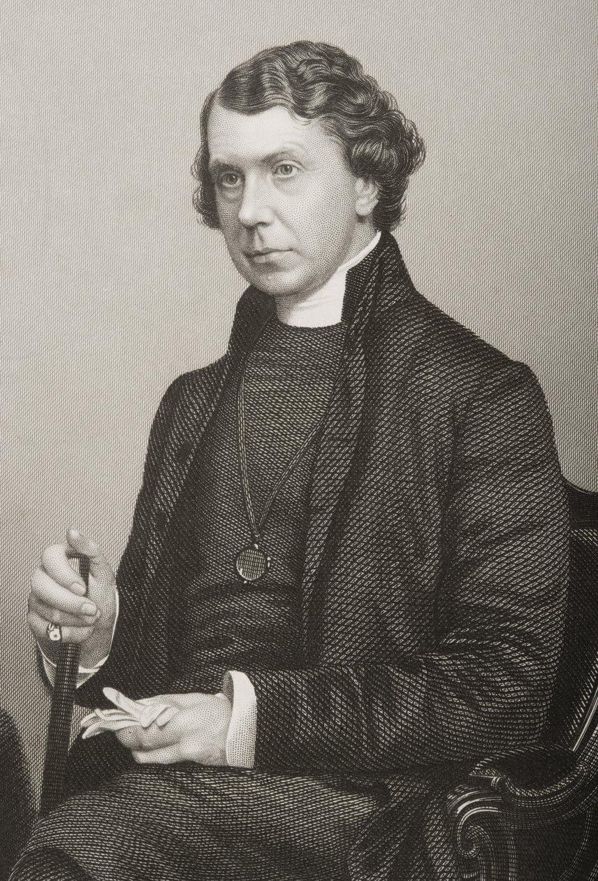 أرشيبالد كامبل تايت (1811-1882) منقوش بواسطة DJ Pound من صورة فوتوغرافية ، من "غرفة الرسم للشخصيات البارزة ، المجلد 2" ، نُشر في لندن ، 1860 بواسطة جون جابيز إدوين بيزلي مايال