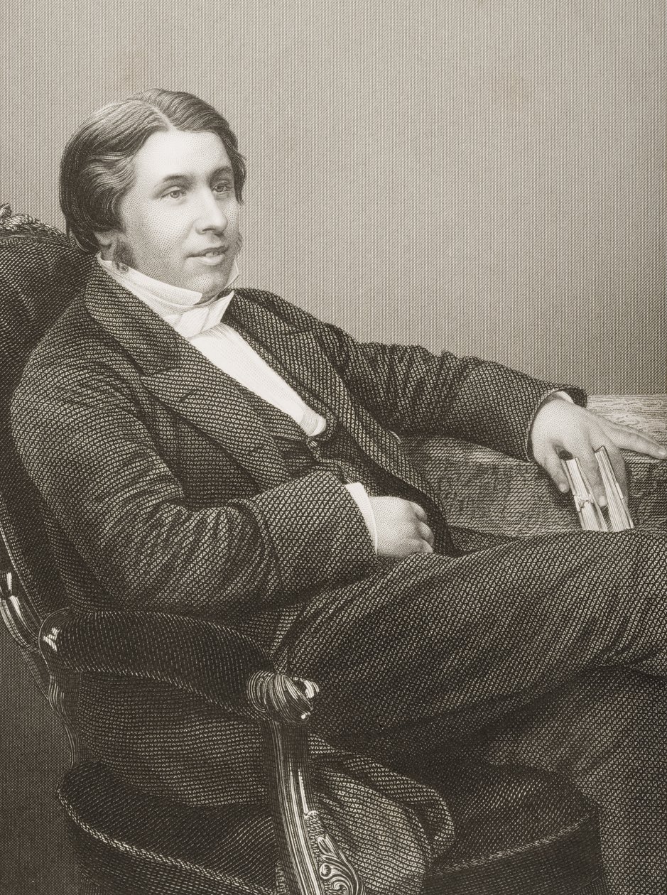 تشارلز هادون سبورجون (1834-1892) محفورة بواسطة DJ Pound من صورة فوتوغرافية ، من "غرفة الرسم للشخصيات البارزة ، المجلد 2" ، المنشورة في لندن ، 1860 بواسطة جون جابيز إدوين بيزلي مايال