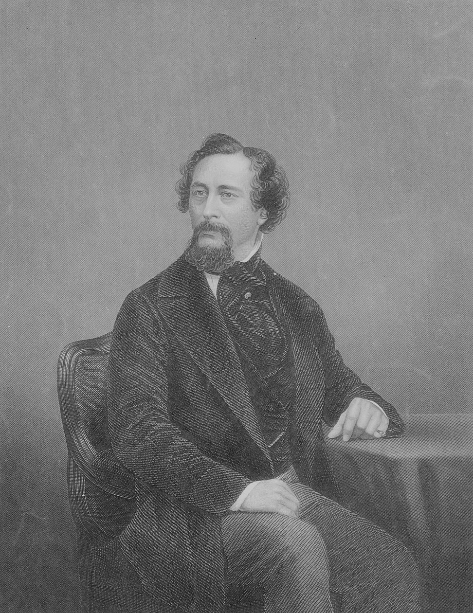 تشارلز جون هوفام ديكنز (1812-1870) بواسطة جون جابيز إدوين بيزلي مايال