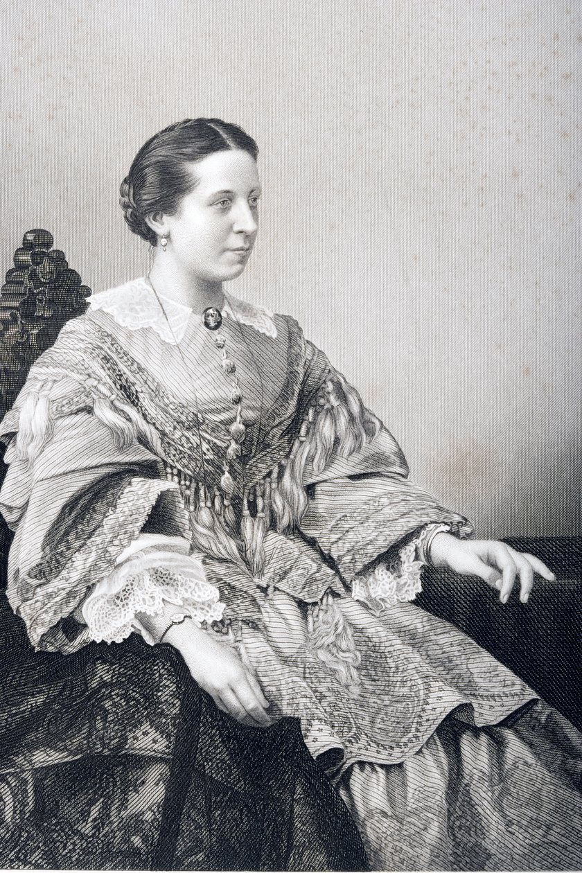 كلارا نوفيلو (1818-1908) محفورة من قبل DJ Pound من صورة ، من "غرفة الرسم للشخصيات البارزة ، المجلد 2" ، المنشورة في لندن ، 1860 بواسطة جون جابيز إدوين بيزلي مايال