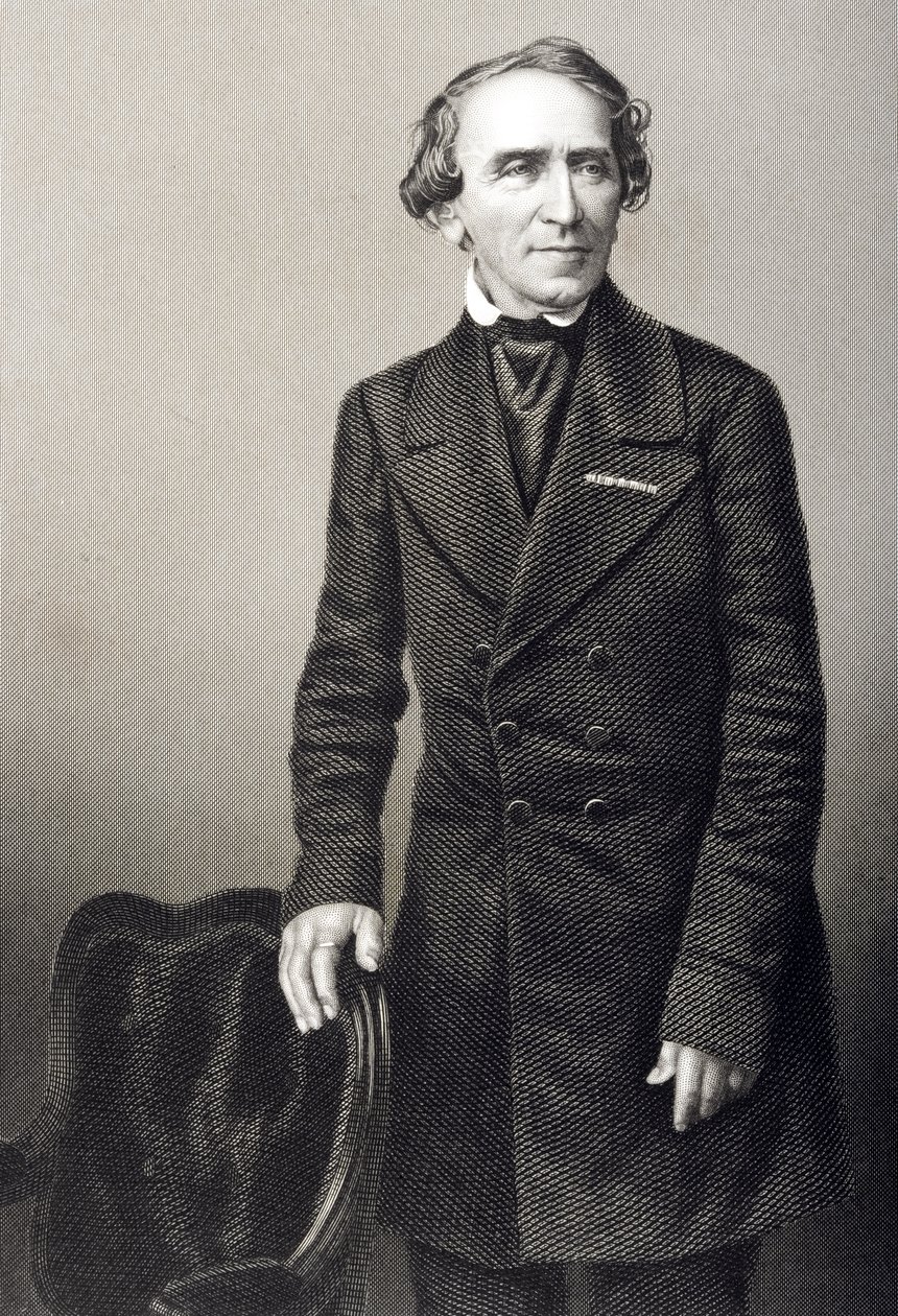 جياكومو مايربير (1791-1864) منقوش بواسطة DJ Pound من صورة فوتوغرافية ، من "غرفة الرسم للشخصيات البارزة ، المجلد 2" ، نُشر في لندن ، 1860 بواسطة جون جابيز إدوين بيزلي مايال
