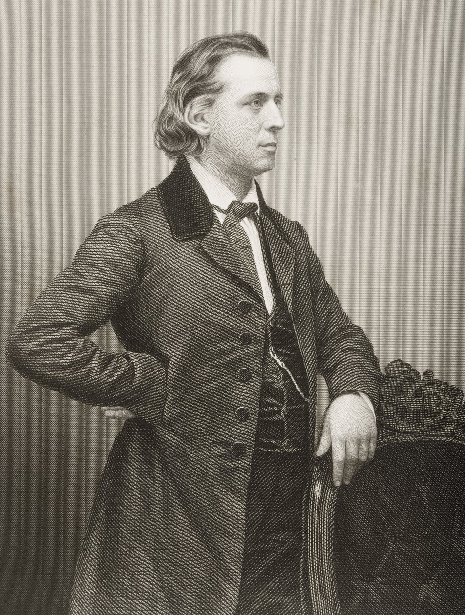 هنري وارد بيتشر (1813-1887) منقوش بواسطة DJ Pound من صورة ، من "غرفة الرسم للشخصيات البارزة ، المجلد 2" ، نُشر في لندن ، 1860 بواسطة جون جابيز إدوين بيزلي مايال