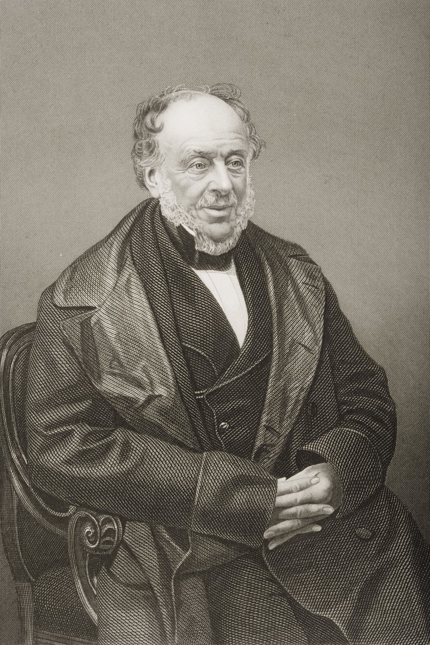جيمس براونلو ويليام جاسكوين - سيسيل (1791-1868) مركيز ساليسبري الثاني ، محفور بواسطة دي جي باوند من صورة ، من غرفة الرسم للشخصيات البارزة ، المجلد 2 ، نُشر في لندن ، 1860 بواسطة جون جابيز إدوين بيزلي مايال