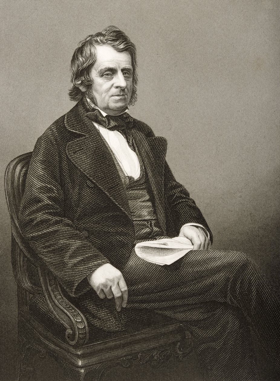 جون آرثر ريبوك (1801-1879) منقوش بواسطة DJ Pound من صورة فوتوغرافية ، من "غرفة الرسم للشخصيات البارزة ، المجلد 2" ، نُشر في لندن ، 1860 بواسطة جون جابيز إدوين بيزلي مايال