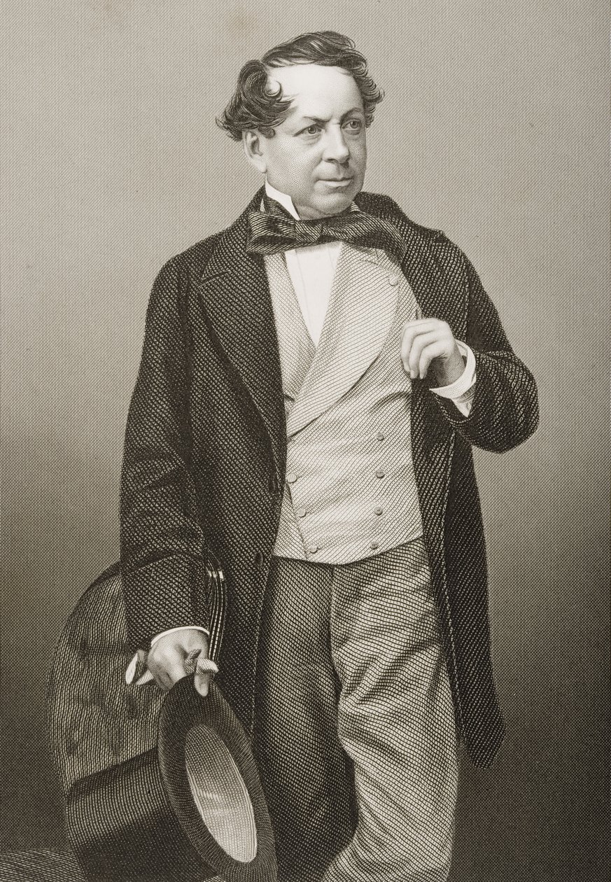 جون بالدوين باكستون (1802-79) منقوش بواسطة DJ Pound من صورة ، من "غرفة الرسم للشخصيات البارزة ، المجلد 2" ، نُشر في لندن ، 1860 بواسطة جون جابيز إدوين بيزلي مايال