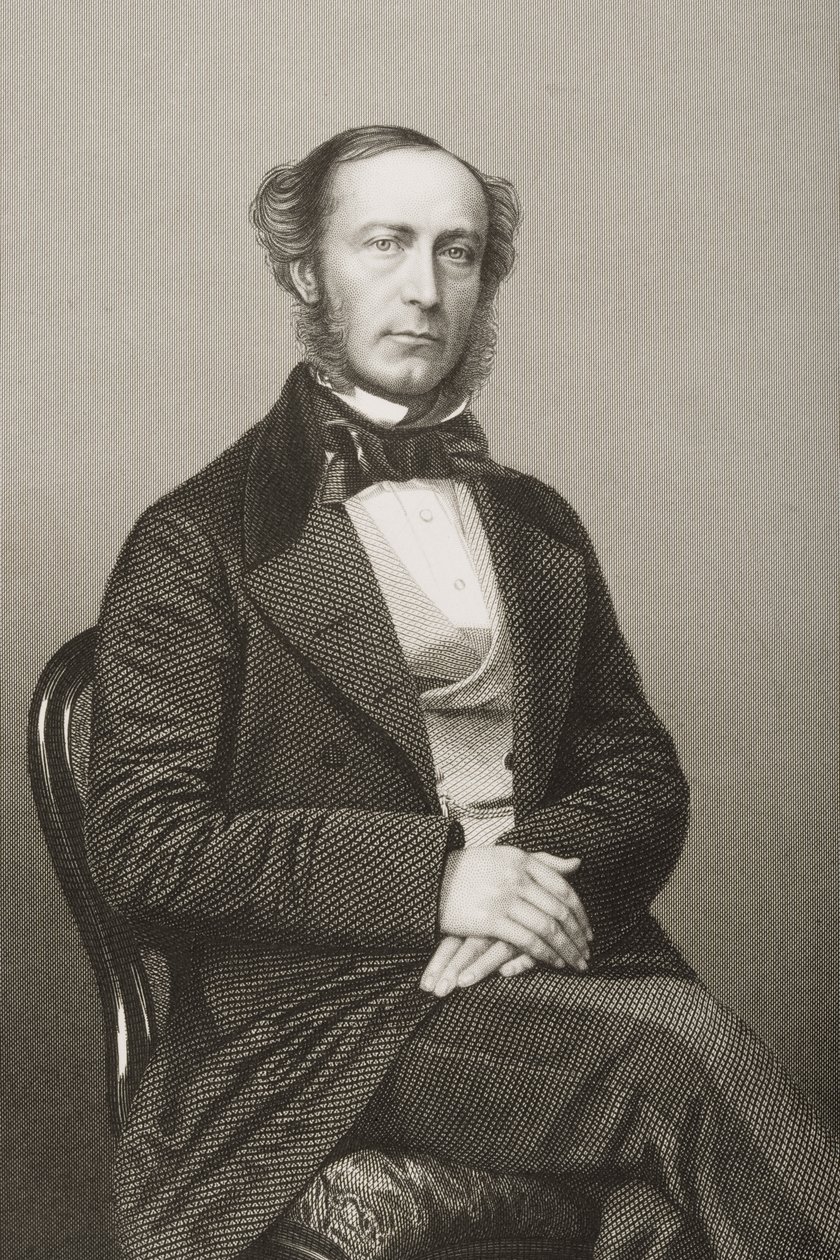 جون والتر (1818-1894) منقوش بواسطة DJ Pound من صورة فوتوغرافية ، من "غرفة الرسم للشخصيات البارزة ، المجلد 2" ، نُشر في لندن ، 1860 بواسطة جون جابيز إدوين بيزلي مايال