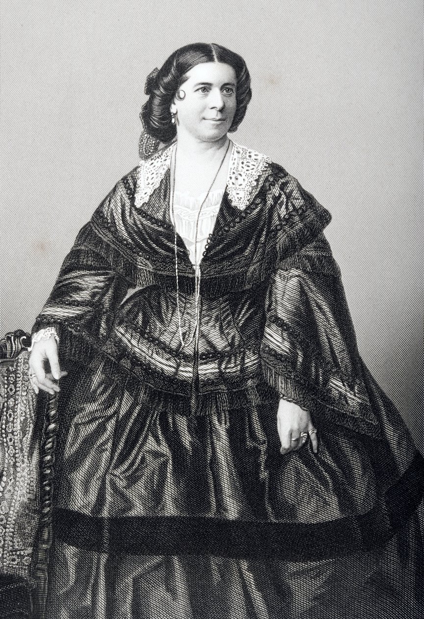 مدام آنا بيشوب (1810-1884) محفور بواسطة DJ Pound من صورة ، من "غرفة الرسم للشخصيات البارزة ، المجلد 2" ، المنشور في لندن ، 1860 بواسطة جون جابيز إدوين بيزلي مايال