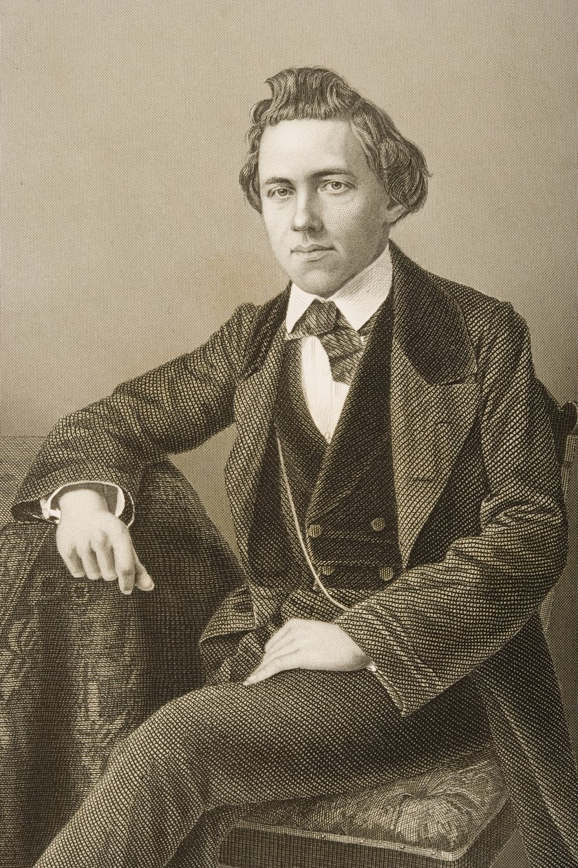 بول تشارلز مورفي (1837-1884) منقوش بواسطة DJ Pound من صورة ، من "غرفة الرسم للشخصيات البارزة ، المجلد 2" ، نُشر في لندن ، 1860 بواسطة جون جابيز إدوين بيزلي مايال