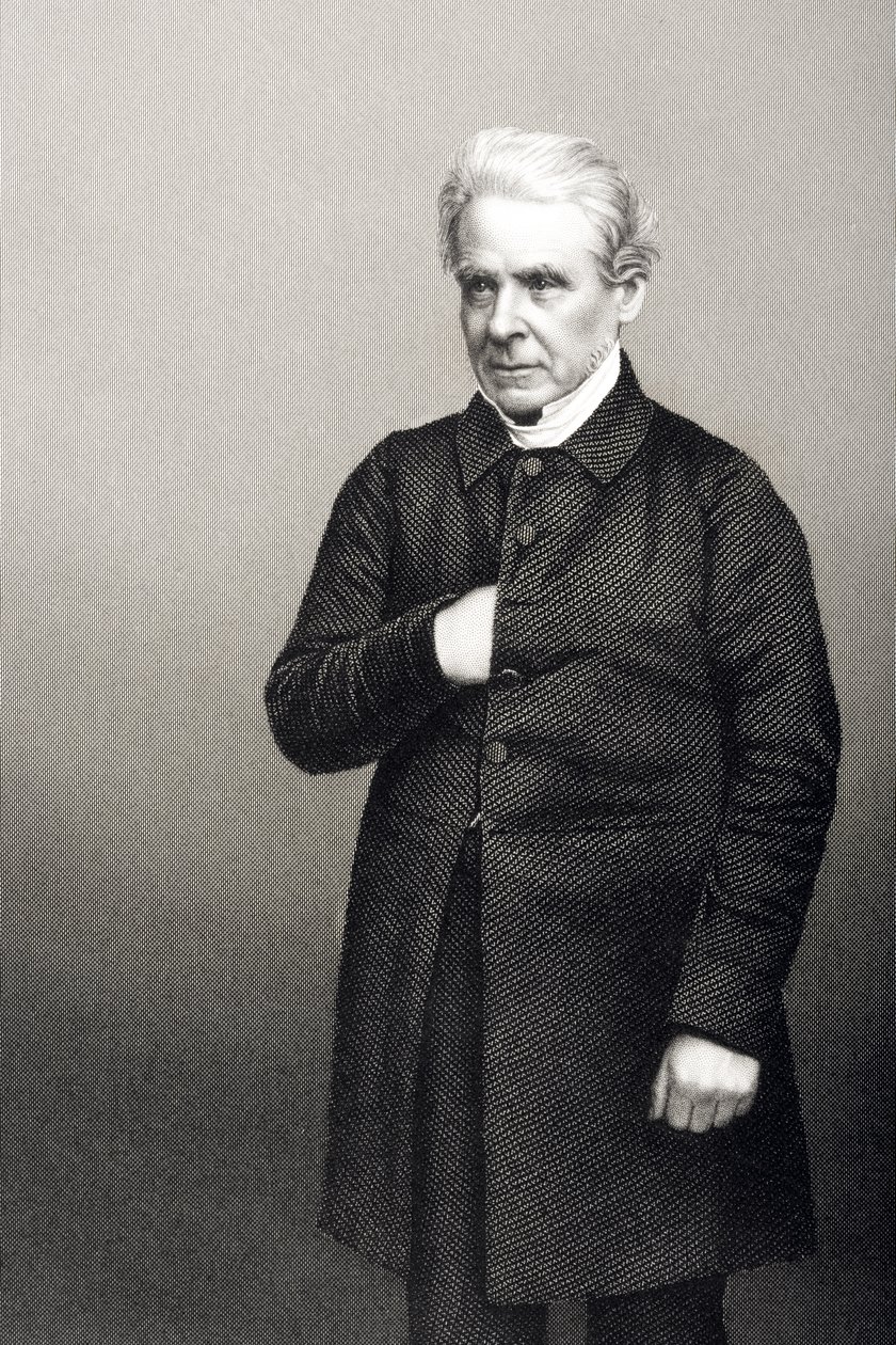 القس توماس دايل (1797-1870) محفور بواسطة DJ Pound من صورة ، من "غرفة الرسم للشخصيات البارزة ، المجلد 2" ، المنشور في لندن ، 1860 بواسطة جون جابيز إدوين بيزلي مايال