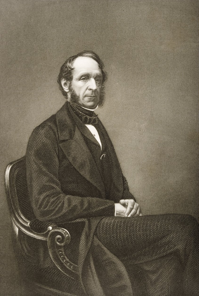 روبرت جروسفينور (1801-1893) منقوش بواسطة DJ Pound من صورة فوتوغرافية ، من "غرفة الرسم للشخصيات البارزة ، المجلد 2" ، نُشر في لندن ، 1860 بواسطة جون جابيز إدوين بيزلي مايال