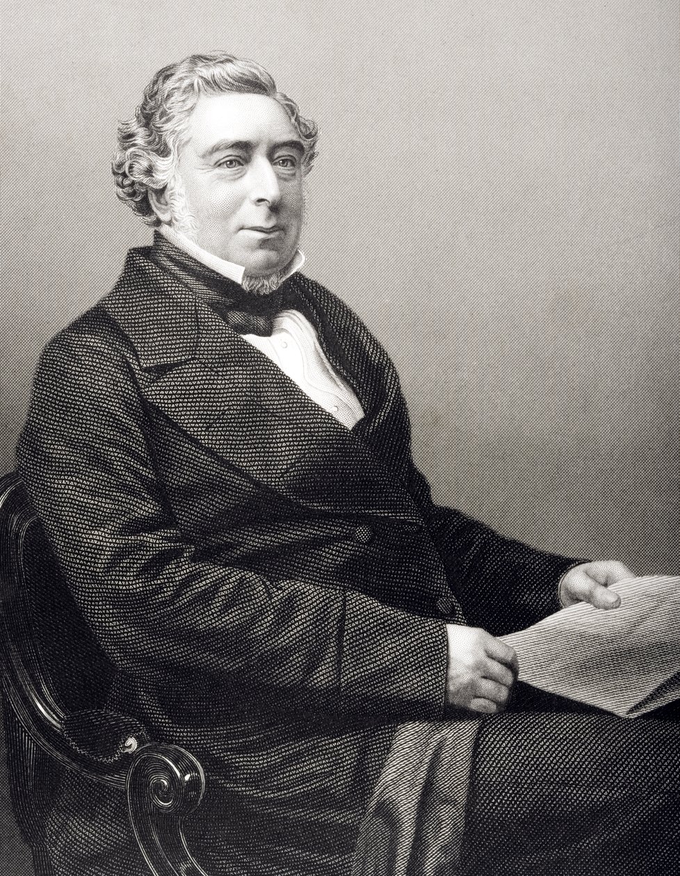 روبرت ستيفنسون (1803-59) منقوش بواسطة DJ Pound من صورة ، من "غرفة الرسم للشخصيات البارزة ، المجلد 2" ، نُشر في لندن ، 1860 بواسطة جون جابيز إدوين بيزلي مايال