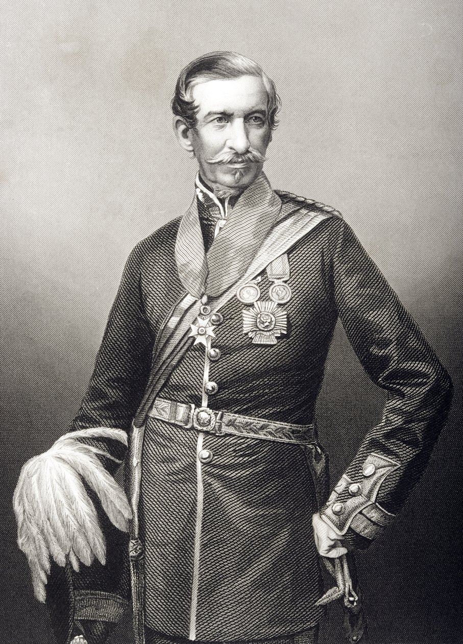 السير آركديل ويلسون (1803-1874) منقوش بواسطة DJ Pound من صورة فوتوغرافية ، من "غرفة الرسم للشخصيات البارزة ، المجلد 2" ، نُشر في لندن ، 1860 بواسطة جون جابيز إدوين بيزلي مايال