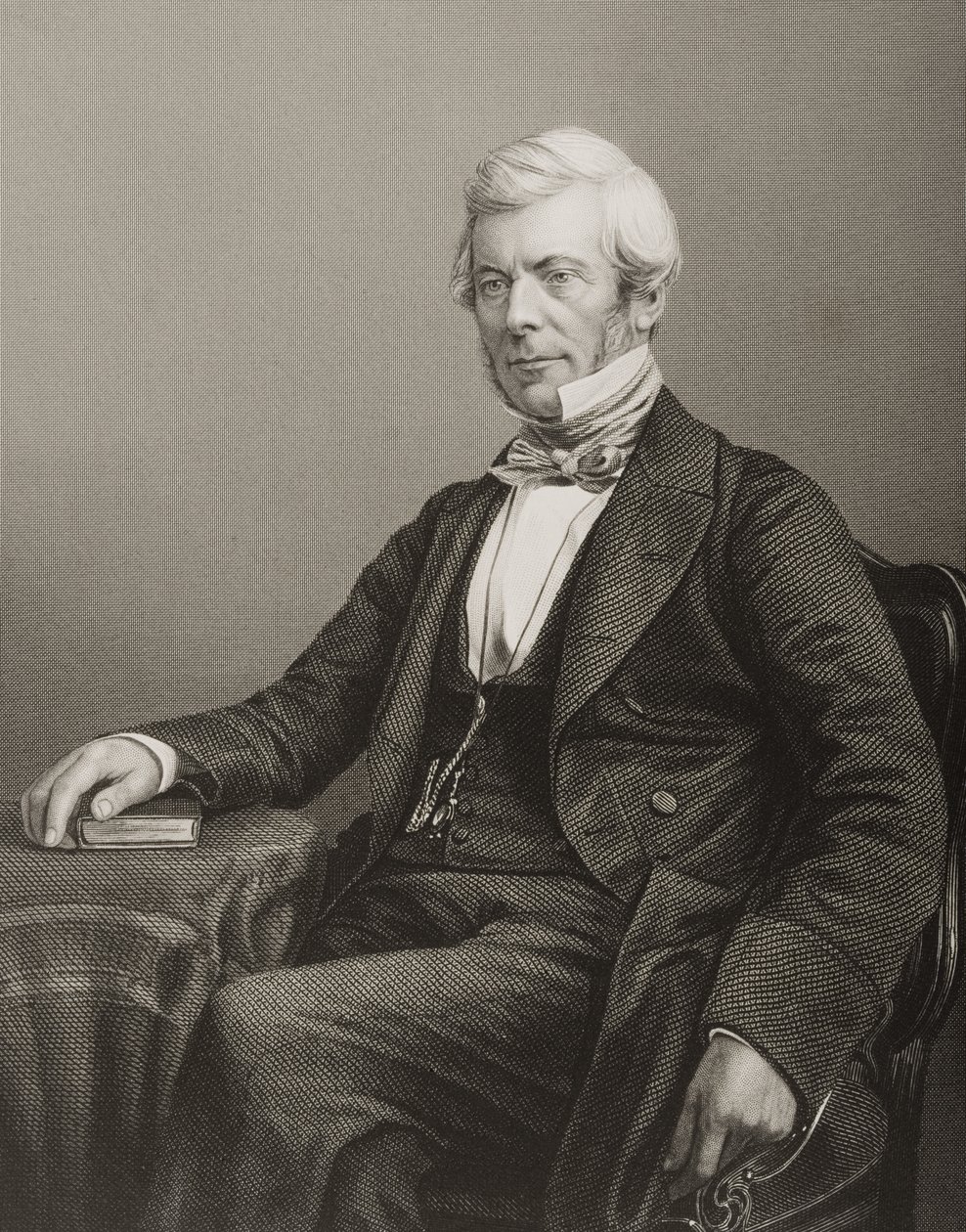 وليام تشامبرز (1800-83) محفور بواسطة DJ Pound من صورة ، من "غرفة الرسم للشخصيات البارزة ، المجلد 2" ، نُشر في لندن ، 1860 بواسطة جون جابيز إدوين بيزلي مايال