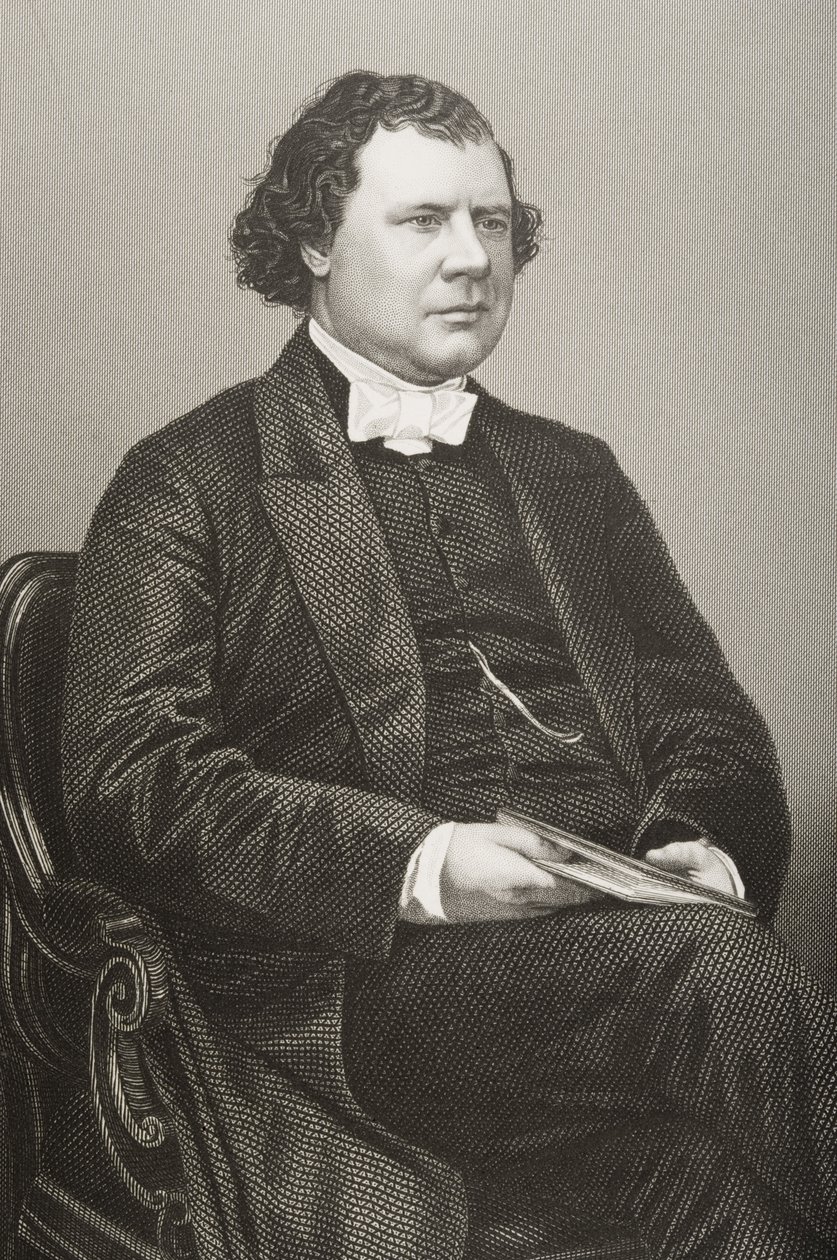 ويليام مورلي بونشون (1824-1881) منقوش بواسطة DJ Pound من صورة ، من "غرفة الرسم للشخصيات البارزة ، المجلد 2" ، نُشر في لندن ، 1860 بواسطة جون جابيز إدوين بيزلي مايال