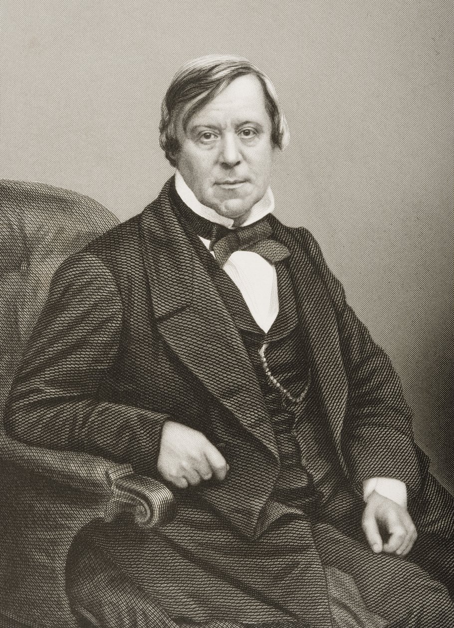 William Scholefield (1809-67) منقوش بواسطة DJ Pound من صورة فوتوغرافية ، من "غرفة الرسم للشخصيات البارزة ، المجلد 2" ، نُشر في لندن ، 1860 بواسطة جون جابيز إدوين بيزلي مايال