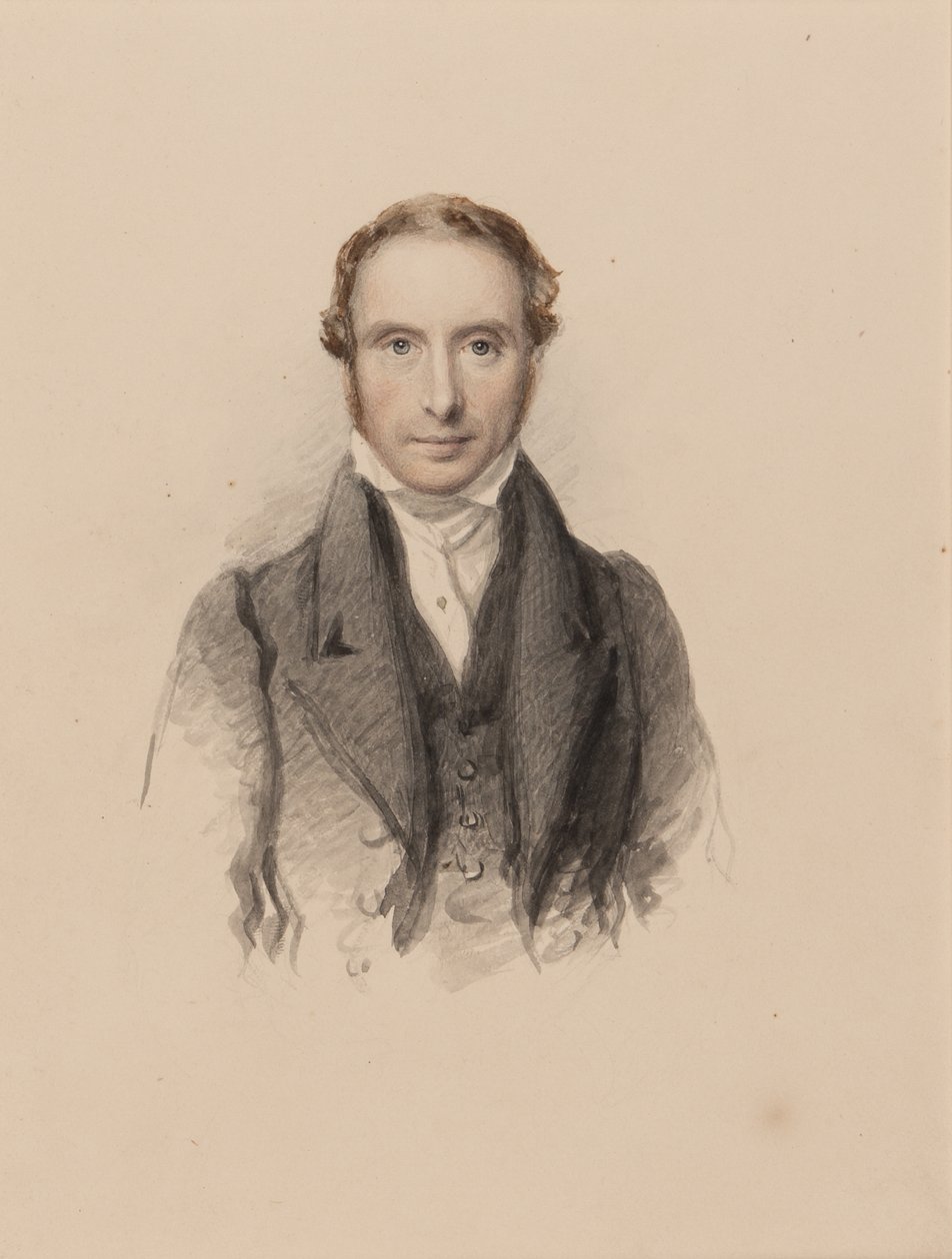صورة صموئيل بروت ، c.1820 (مرحاض على ورق) بواسطة جون جاكسون
