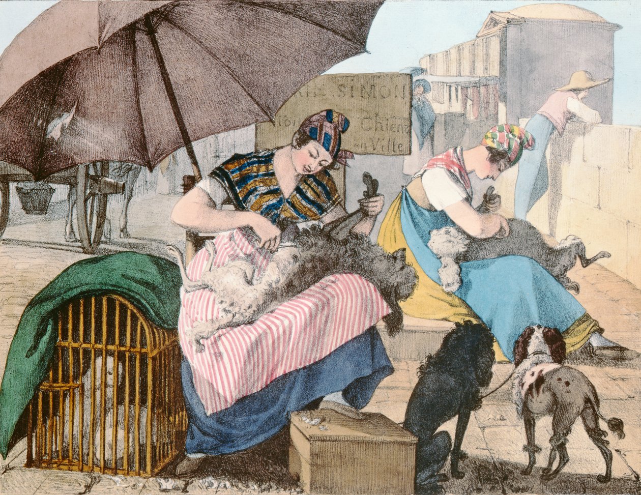 الكلب Groomers ، 1820 بواسطة جون جيمس شالون