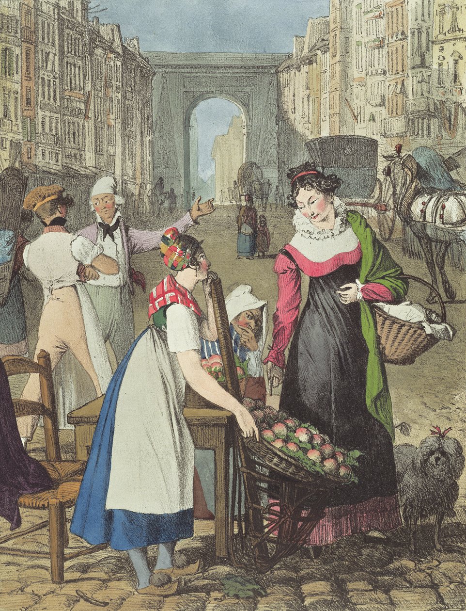 The Fruitseller الصغير ، 1822 بواسطة جون جيمس شالون