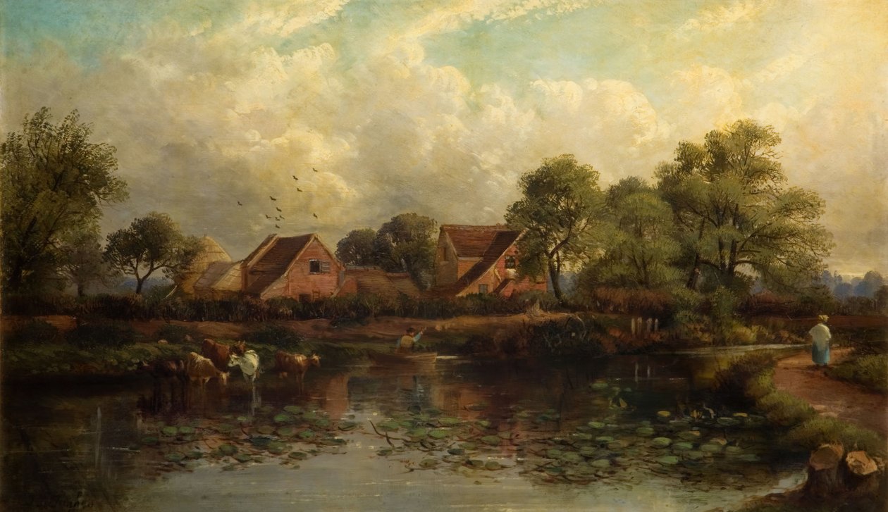 مزرعة في وود لين ، هاندسوورث ، 1850-1908. بواسطة جون جوزيف هيوز