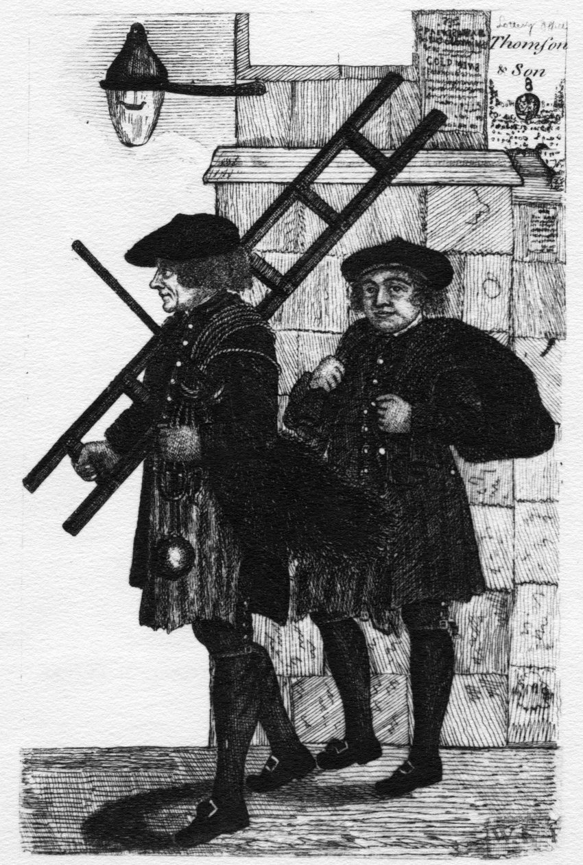 The City Tron Men ، توضيح من &39;Kay&39;s Edinburgh Portraits&39; لجون كاي ، تم نشره في 1830s بواسطة جون كاي