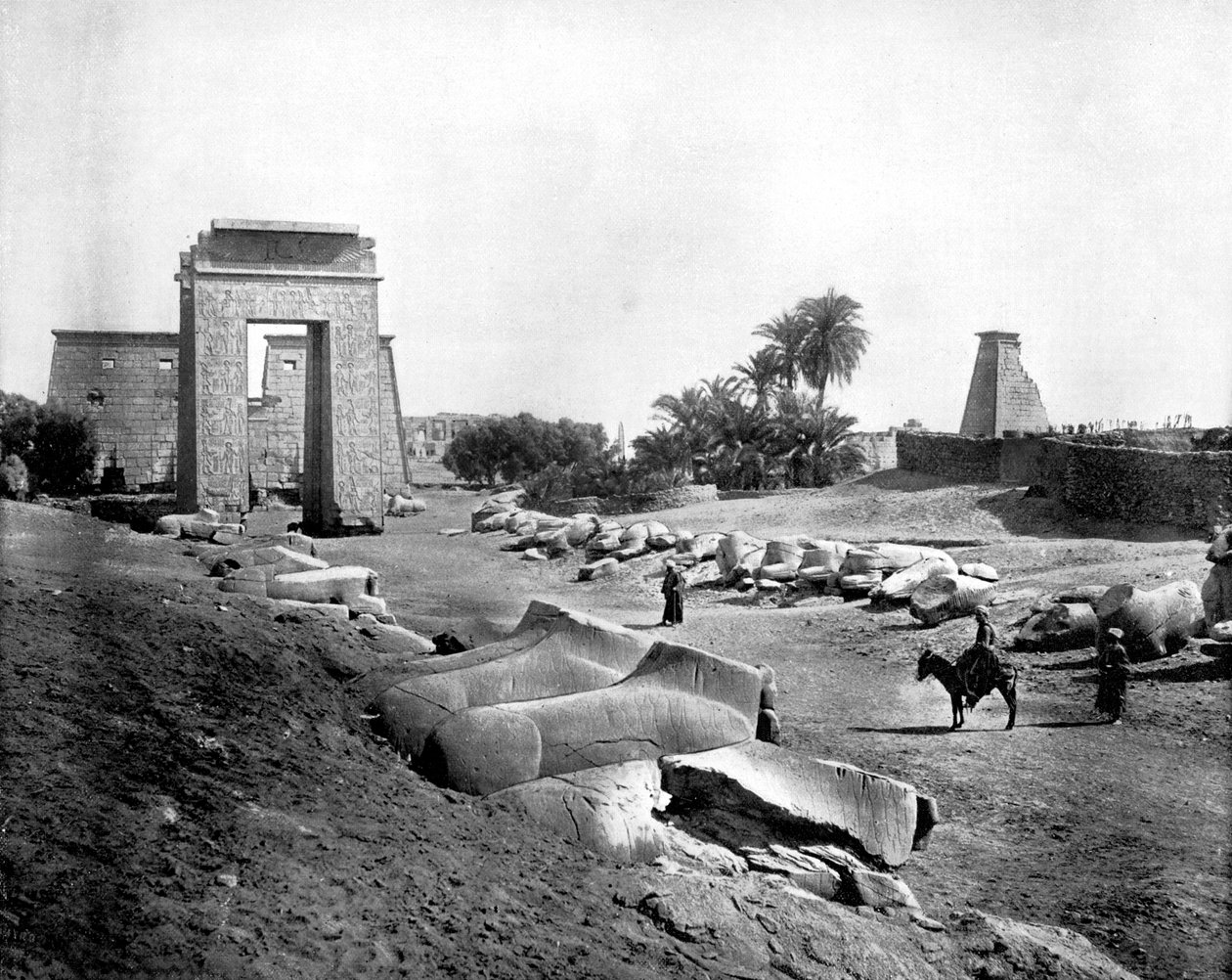 شارع أبو الهول ، الكرنك ، مصر ، 1893. بواسطة جون ل. ستودارد