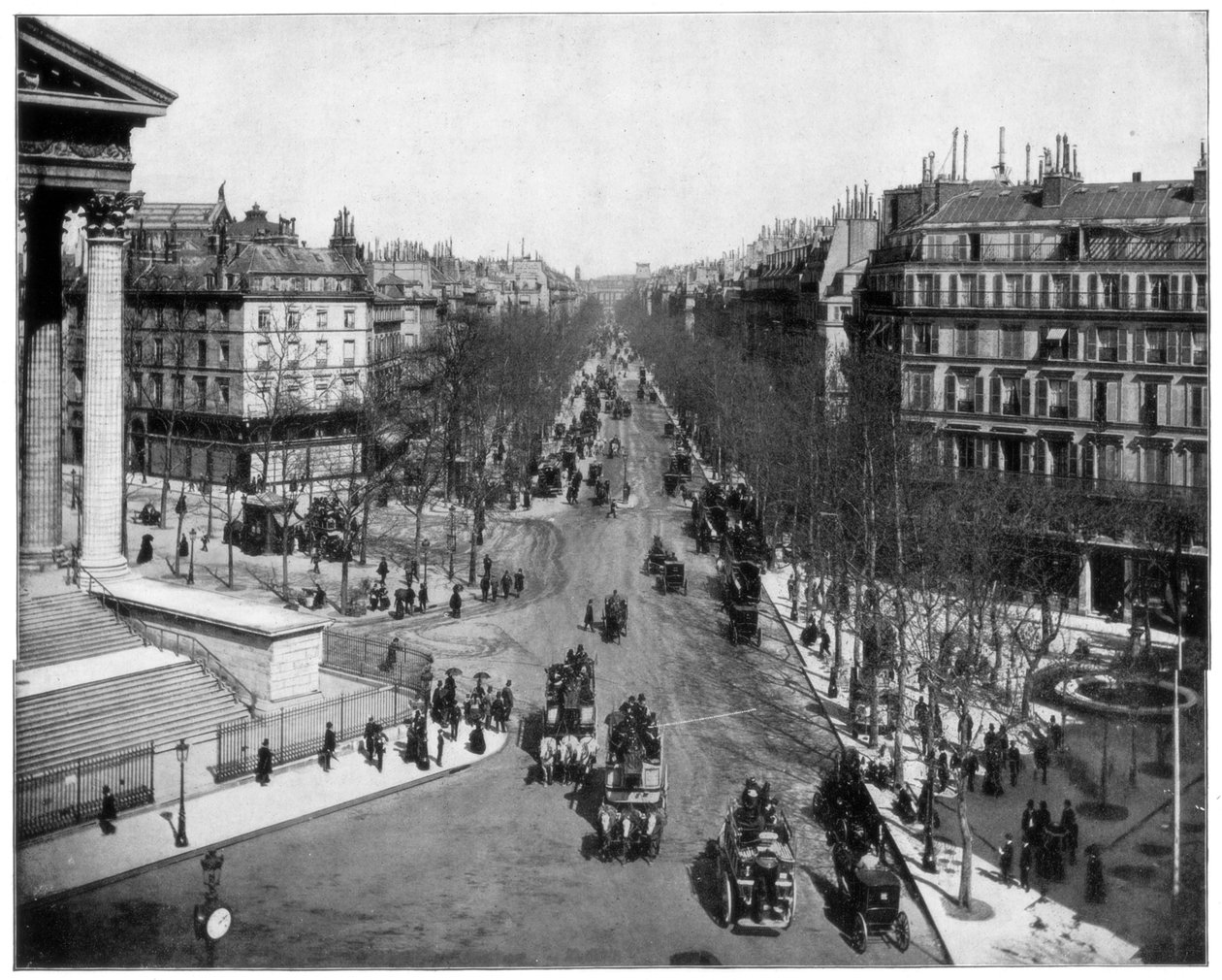 Boulevard de la Madeleine ، باريس ، أواخر القرن التاسع عشر بواسطة جون ل. ستودارد